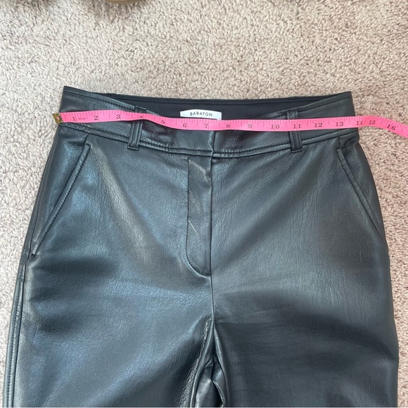 Aritzia Babaton Command Cropped Vegan Leather Trouser Pants Size 4, Spring 2022 - Picture 11 of 16